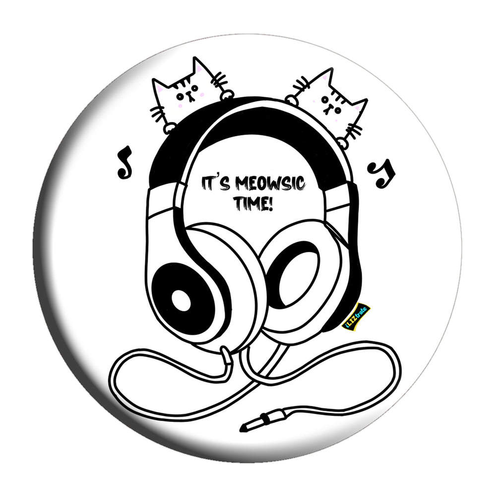 Meowsic Time Badge (5.8cm) | iLIZtrate