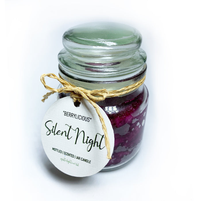 "Silent Night" Berrylicious - Mottled Jar Candle