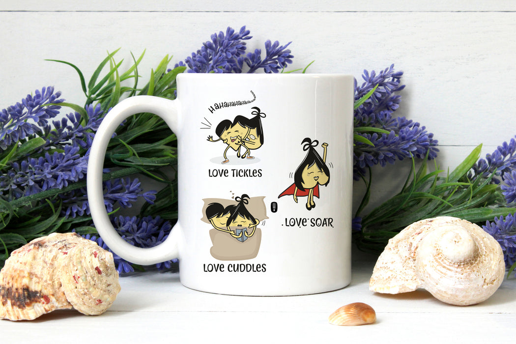 'Love does...' coffee mug | Valentine's Day Gift | Gift for him | Gift for her