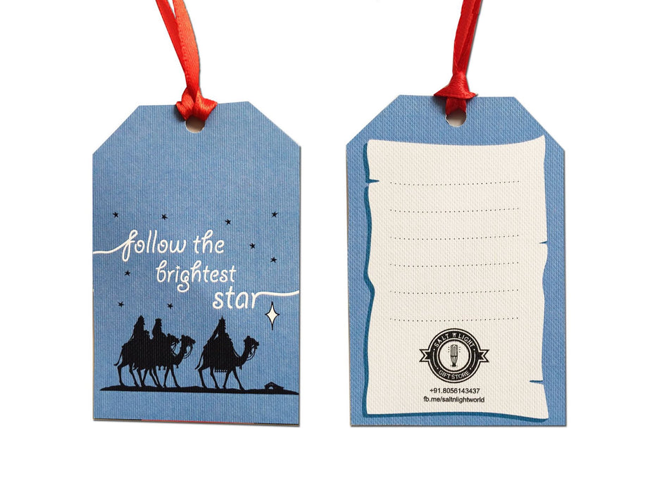 Follow the brightest star Christmas Gift Tags | Set of 10