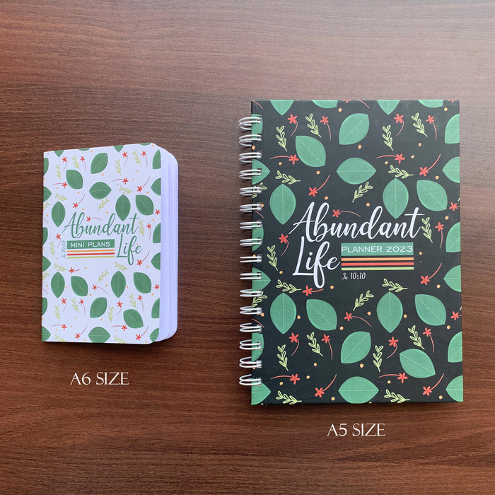 Abundant Life Mini Plans Jotbook (white) | A6 size