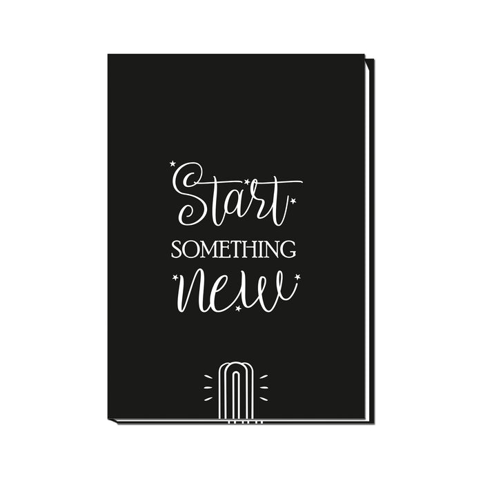 Start Something New Sketchbook | Unruled Notebook | 100 pages