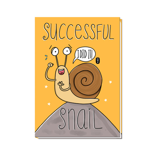 Successful Snail | Unruled notebook | 100 pages