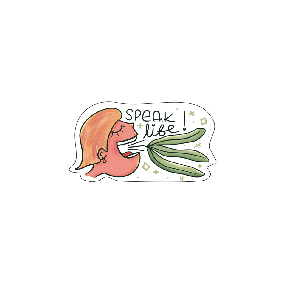 Speak Life Vinyl Sticker | 2in