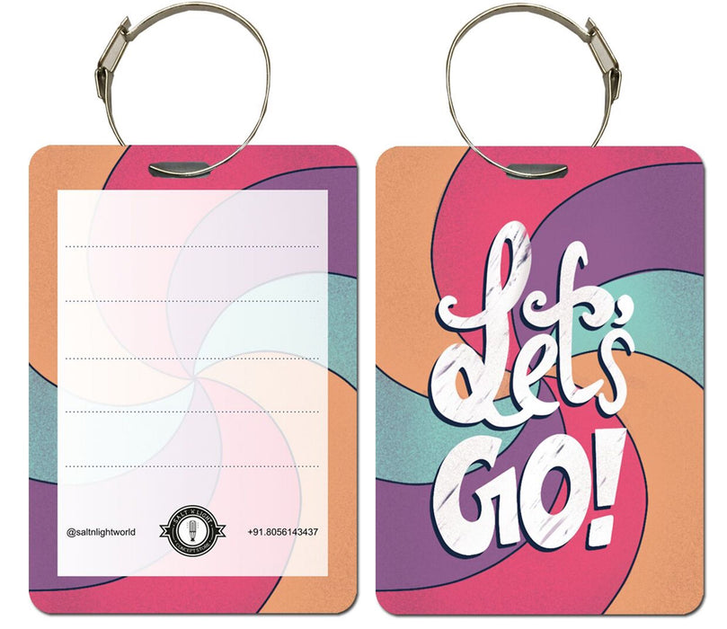 Let's Go luggage tag | Handbag tag